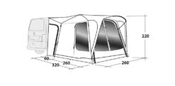 Outwell Milestone Shade Air Drive Away Awning 15 Outwell Milestone Shade Air Drive Away Awning -Easy Camp Shop 111093 milestone shade air drawing perspective 2