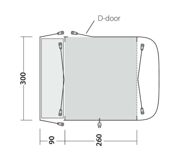 Outwell Newburg 260 Drive Away Awning 11 Outwell Newburg 260 Drive Away Awning - Image 11