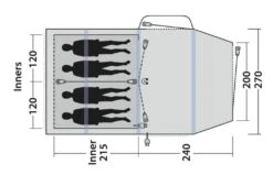 Outwell Rosedale 4PA Air Tent 17 Outwell Rosedale 4PA Air Tent -Easy Camp Shop 111178 rosedale 4pa drawing floorplan3