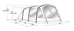 Outwell Rosedale 4PA Air Tent 16 Outwell Rosedale 4PA Air Tent -Easy Camp Shop 111178 rosedale 4pa drawing perspective2