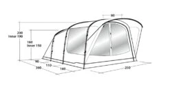 Outwell Oakwood 3 Tent -Easy Camp Shop 111208 oakwood 3 drawing perspective2