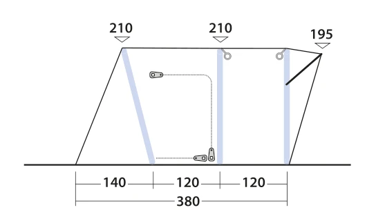 Outwell Wolfburg 380 Drive Away Air Awning 8 Outwell Wolfburg 380 Drive Away Air Awning - Image 8