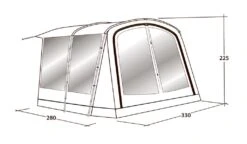 Outwell Universal Awning Size 3 -Easy Camp Shop 111292 universal awning size 3 drawing perspective2