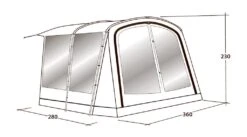 Outwell Universal Awning Size 4 -Easy Camp Shop 111293 universal awning size 4 drawing perspective2
