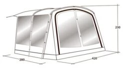 Outwell Universal Tent Awning Size 6 -Easy Camp Shop 111295 3