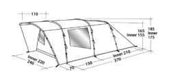 Easy Camp Palmdale 400 Tent -Easy Camp Shop 120368 palmdale 400 drawing perspective 2