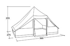 Easy Camp Moonlight Cabin Tent -Easy Camp Shop 120444 moonlight cabin drawing perspective2