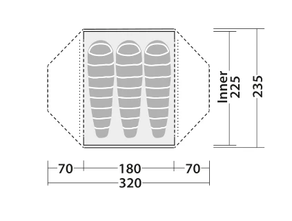 Robens Lodge 3 Tent 2 Robens Lodge 3 Tent - Image 2