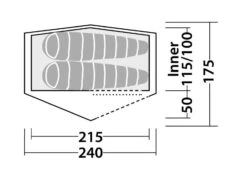 Robens Starlight 2 Tent 12 Robens Starlight 2 Tent -Easy Camp Shop 130259 starlight 2 drawing floorplan 3