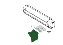 Vango Driveaway Fixing Kit For 4mm & 6mm Rails 3m Set -Easy Camp Shop 4and6 kit