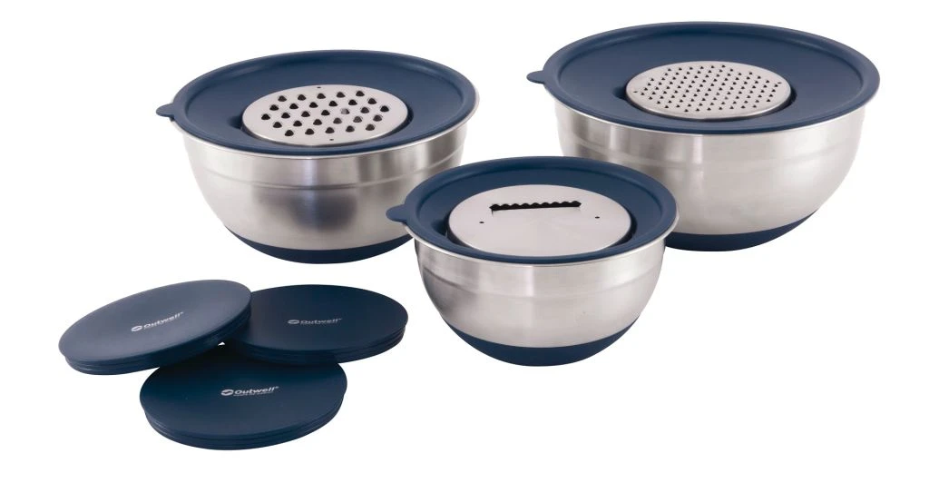 Outwell Chef Bowl Set With Lids & Graters 2 Outwell Chef Bowl Set With Lids & Graters - Image 2