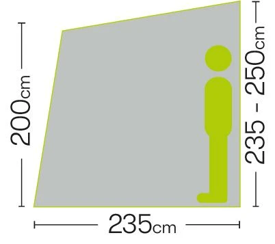 Quest Falcon 220 Poled Porch Caravan Awning 4 Quest Falcon 220 Poled Porch Caravan Awning - Image 4