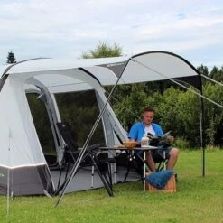 Outdoor Revolution Airedale 5.0S Front Sun Canopy -Easy Camp Shop airedale 5.0s sun canopy 1
