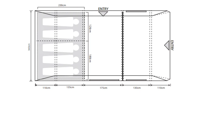 Outdoor Revolution Airedale 5.0S Tent 6 Outdoor Revolution Airedale 5.0S Tent - Image 6