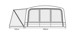 Outdoor Revolution Airedale 7.0SE Including Footprint & Lounge Liner -Easy Camp Shop airedale 7se floorplan 3