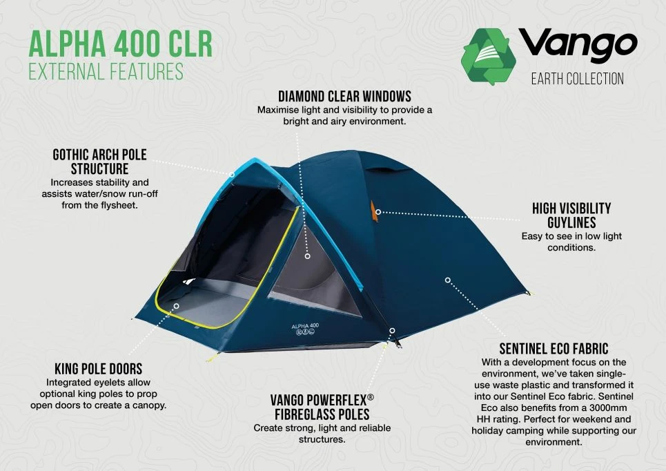 Vango Alpha 400 CLR Tent 5 Vango Alpha 400 CLR Tent - Image 5