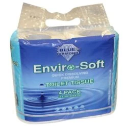 Blue Diamond Enviro-Soft Premium Toilet Tissue 4 Pack 5 Blue Diamond Enviro-Soft Premium Toilet Tissue 4 Pack -Easy Camp Shop bd205 1