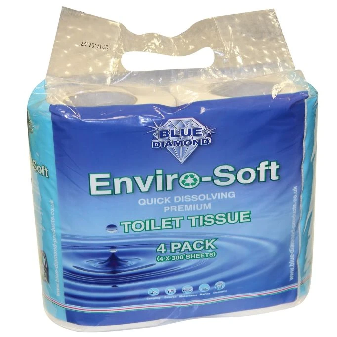 Blue Diamond Enviro-Soft Premium Toilet Tissue 4 Pack 3 Blue Diamond Enviro-Soft Premium Toilet Tissue 4 Pack - Image 3