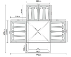 Outdoor Revolution Camp Star 1200 Air Tent Bundle (2022) -Easy Camp Shop campstar 1200 1 1