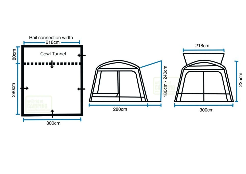 Outdoor Revolution Cayman Classic Low/Mid Drive Away Awning 12 Outdoor Revolution Cayman Classic Low/Mid Drive Away Awning - Image 12