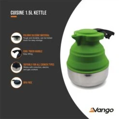 Vango Cuisine 1.5 Ltr Kettle Herbal 8 Vango Cuisine 1.5 Ltr Kettle Herbal -Easy Camp Shop cuisine 1.5l kettle herbal low res medium