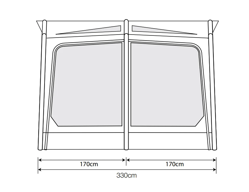 Outdoor Revolution Eclipse Pro 330 Caravan Awning 2 Outdoor Revolution Eclipse Pro 330 Caravan Awning - Image 2