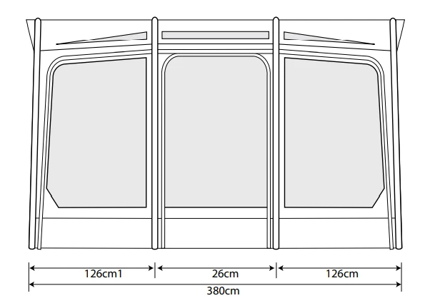 Outdoor Revolution Eclipse Pro 380L Caravan/Motorhome Awning 2 Outdoor Revolution Eclipse Pro 380L Caravan/Motorhome Awning - Image 2