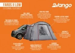 Vango Faros II Low Drive Away Awning -Easy Camp Shop faros ii low 1