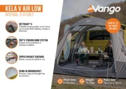 Vango Kela V Low Air Drive Away Awning -Easy Camp Shop kela v air low2