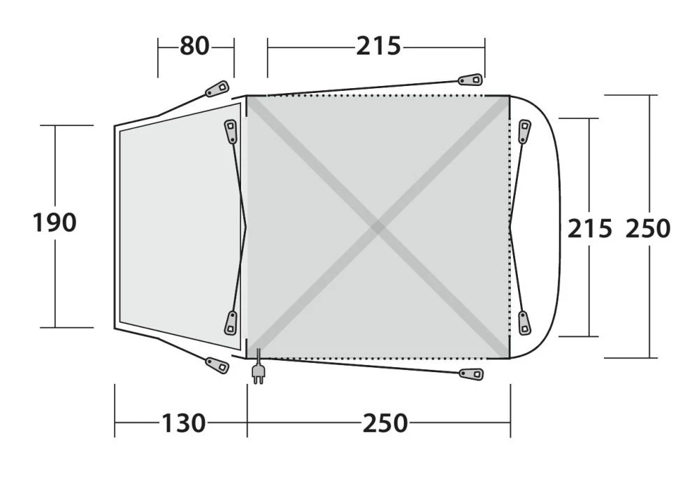 Outwell Linnburg Air Rear Drive Away Awning Package 2 Outwell Linnburg Air Rear Drive Away Awning Package - Image 2