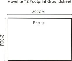 Outdoor Revolution Movelite T2/Turismo Footprint Groundsheet (300cm X 240cm) -Easy Camp Shop movelite t2 footprint groundsheet