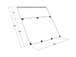 Outwell Hillcrest Tarp Awning -Easy Camp Shop outwell hillcrest tarp dimensions