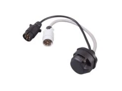 Kampa Adaptor - 12N & 12S 7 Pin Sockets To 13 Pin Socket