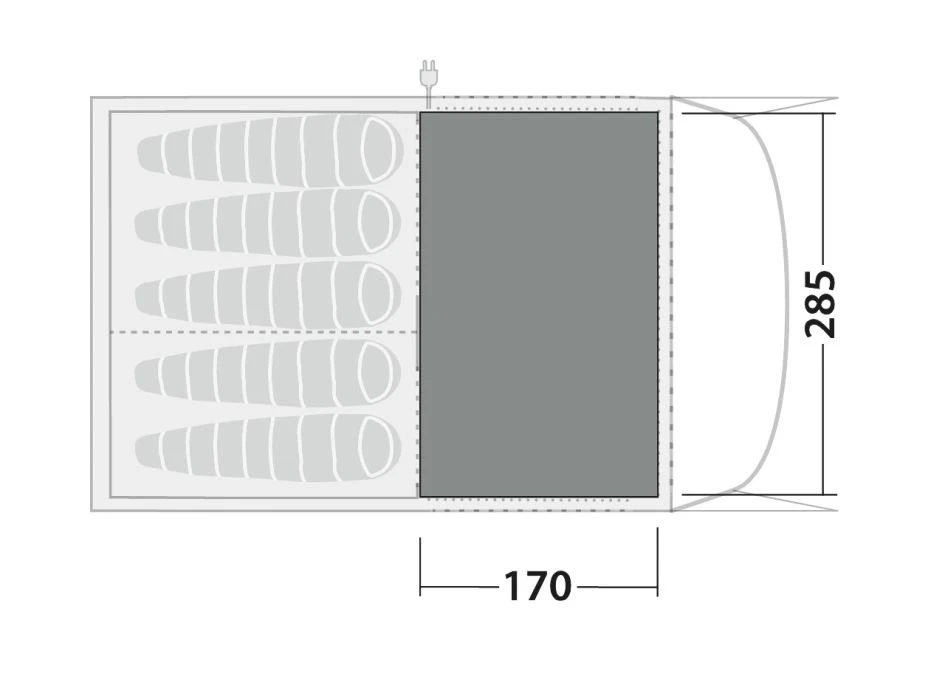 Robens Wolf Moon 5XP Carpet (285cm X 170cm) 3 Robens Wolf Moon 5XP Carpet (285cm X 170cm) - Image 3
