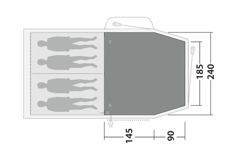 Outwell Springwood 4 Flat Woven Carpet 4 Outwell Springwood 4 Flat Woven Carpet - Image 4