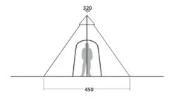 Robens Kiowa Tipi Tent -Easy Camp Shop standing head height