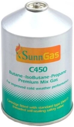 Sunncamp 450g Self Sealing Gas Cartridge