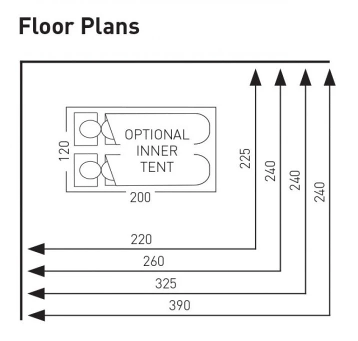 Sunncamp Swift Deluxe 220 SC Caravan Awning 2 Sunncamp Swift Deluxe 220 SC Caravan Awning - Image 2