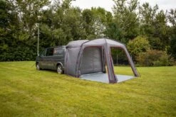Vango Tailgate Hub Low Awning -Easy Camp Shop vango grey awning with red lining