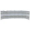 Blue Diamond 9 Pole Sand/Grey Contemporary Stripe Windbreak